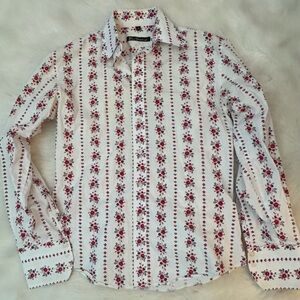 Vintage Ben Sherman Mod Floral Button Down Shirt Men’s Size Small